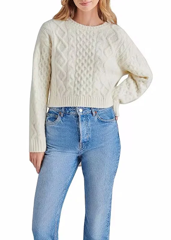 Fashion Design Kessie Sweater - Whisper White