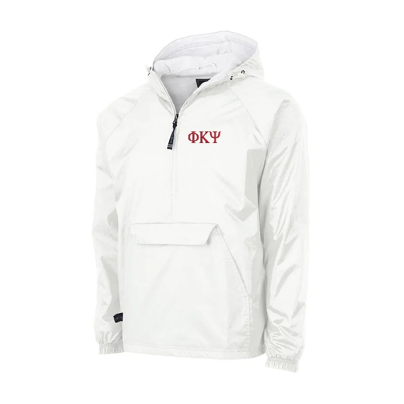 Stylish Ease Phi Kappa Psi Flannel Lined Windbreaker - Letters
