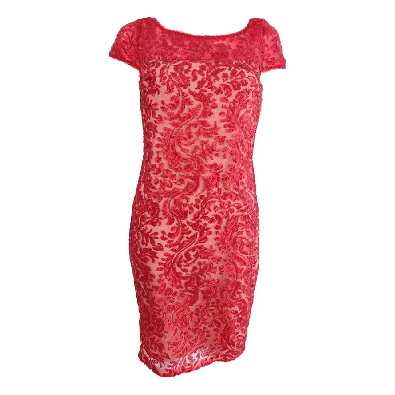 Romantic And Fresh Calvin Klein Women's Sequined Sheath Dress