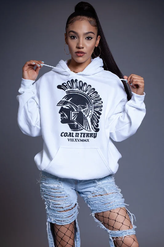 Customized Version WHITE TROJAN HOODIE