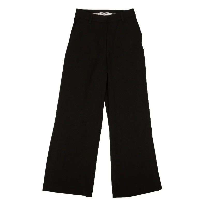 High-end Fabrics Opening Ceremony BLACK SIDE SLIT PANT