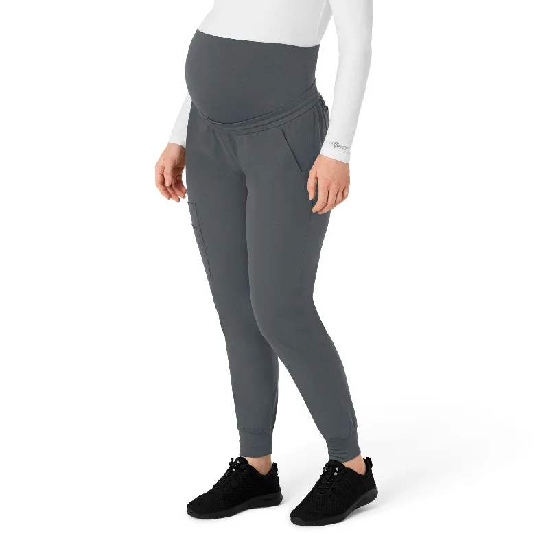 Fresh And Simple Carhartt Force Essentials Women's Maternity Jogger Scrub Pant - Pewter