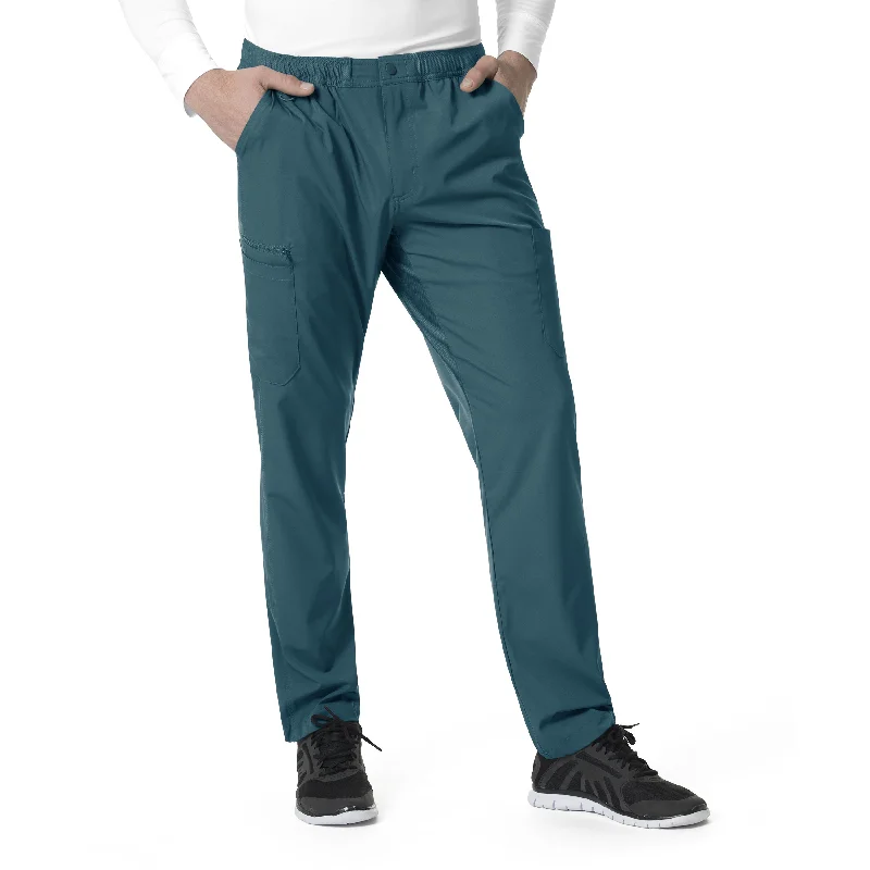 Street Fashion Style Carhartt Force Liberty Men's Athletic Cargo Scrub Pant - Caribbean Blue