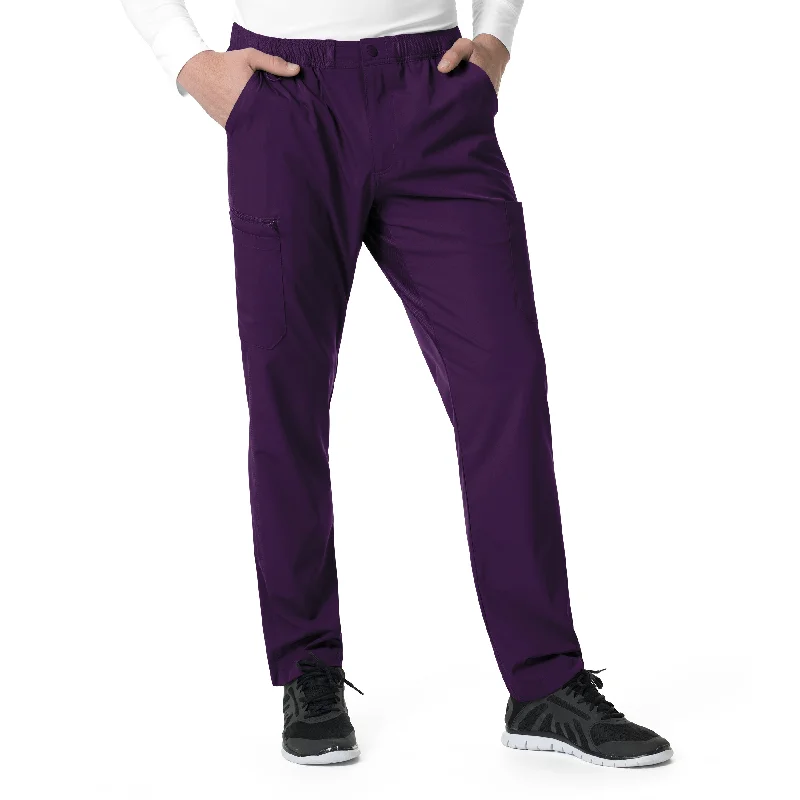 Street Graffiti Design Carhartt Force Liberty Men's Athletic Cargo Scrub Pant - Eggplant
